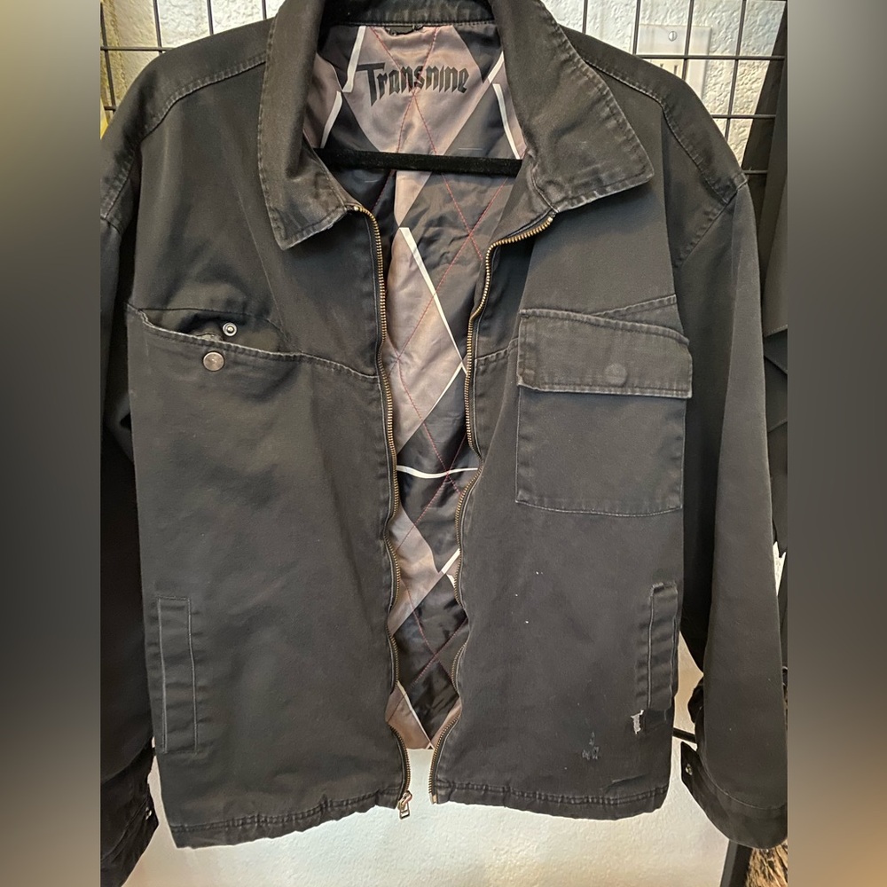 Men's Black Transnine Lightweight Jacket - Picture 3 of 4